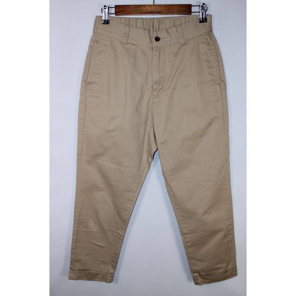 Japan Blue Men's 30 Waist Khaki 23" Inseam Rolled Hem‎ Pants